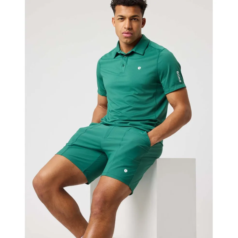 ace mesh panel polo shirt
