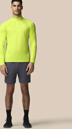 Aop 1/4 Zip Ls Top