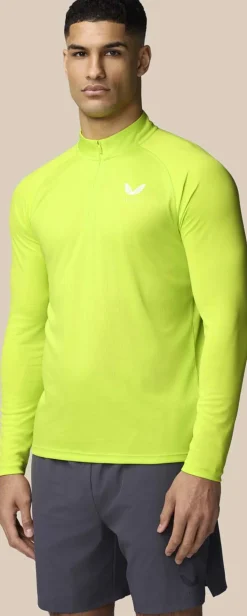 Aop 1/4 Zip Ls Top