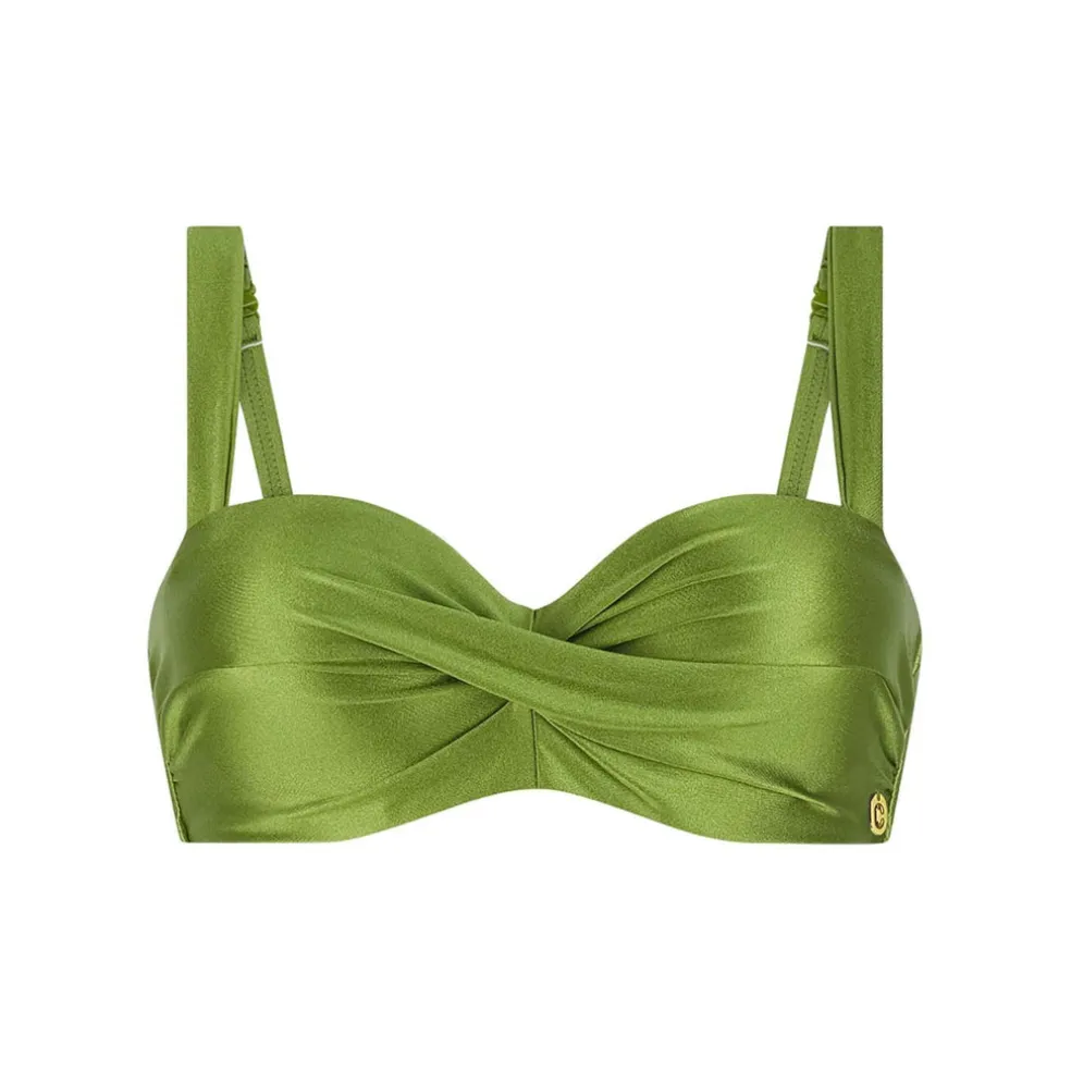 bikini top twisted padded wired