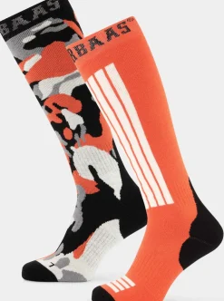 Camo 2-pack skisokken