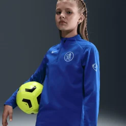 Chelsea FC Strike Third Big Kids' Dri-FIT Total 90 Soccer Knit Drill Top