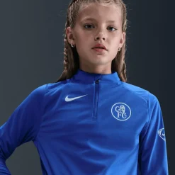 Chelsea FC Strike Third Big Kids' Dri-FIT Total 90 Soccer Knit Drill Top