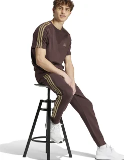 Essentials French Terry Tapered Cuff 3-Stripes broek