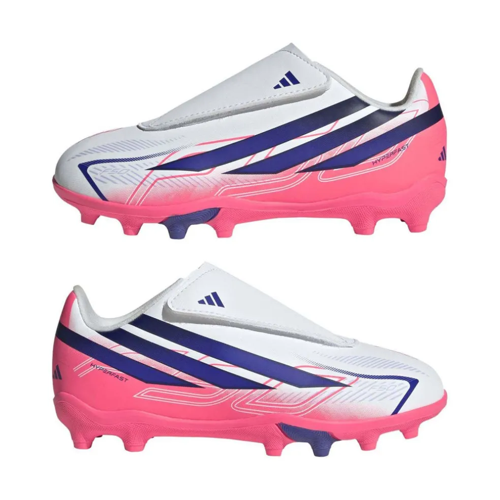 f50 hyperfast club velcro fg/mg gras/kunstgras voetbalschoenen