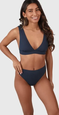 Flores-rib Women Bikini Bottom