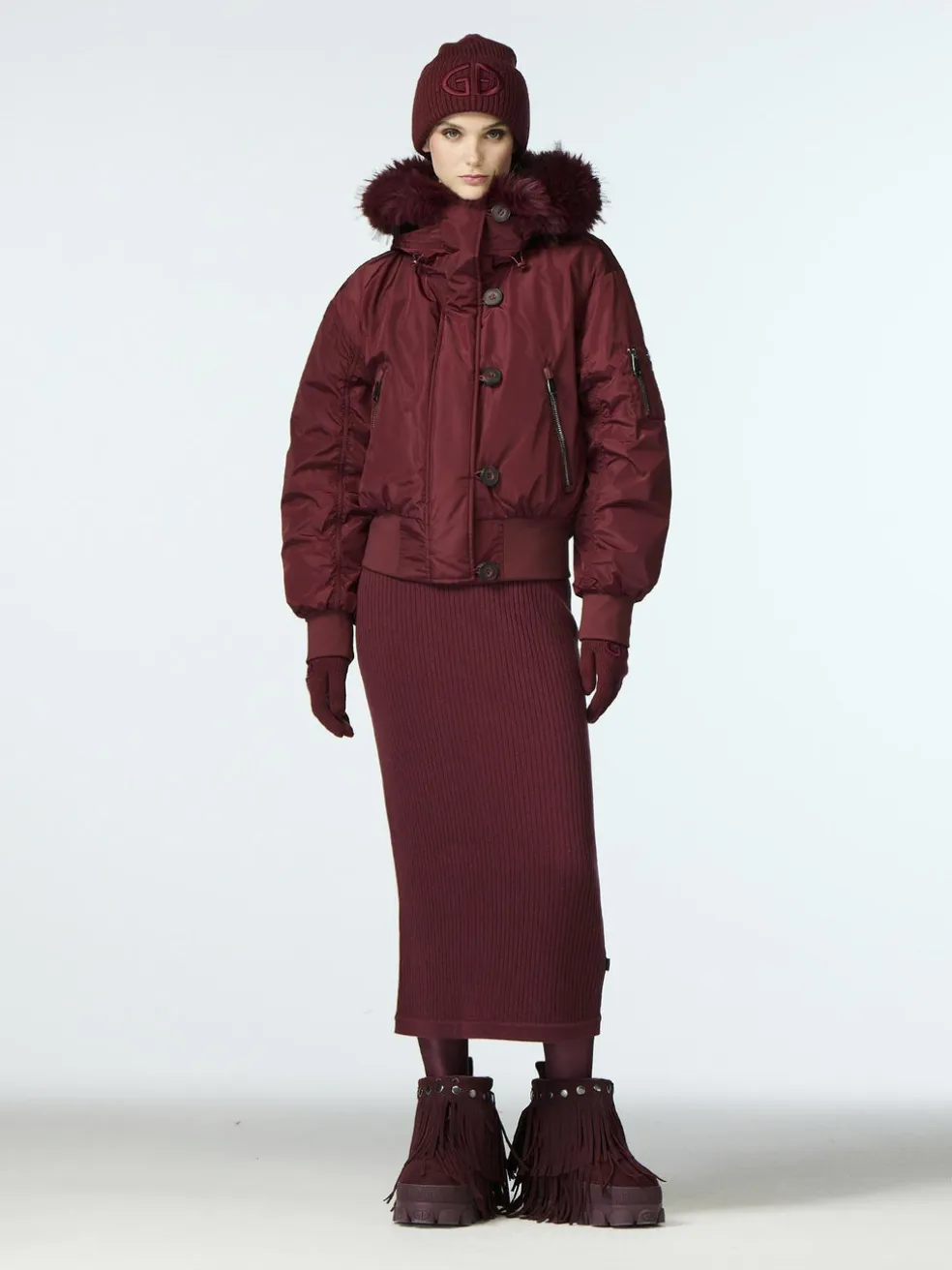 JEANNE ski jacket FAUX BORDER
