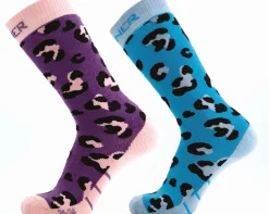 KIDS SKI SOCKS ANIMAL DOUBLE PACK