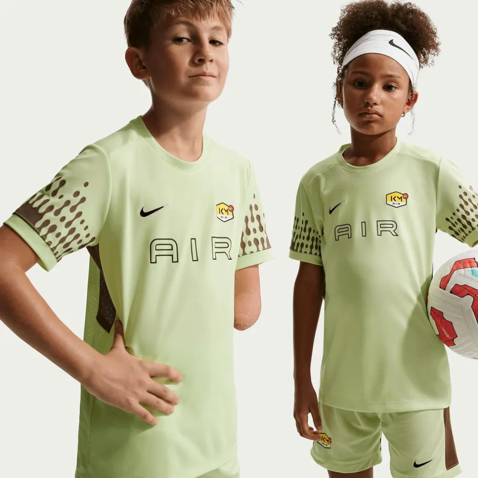 Kylian Mbappe Academy Big Kids' Dri-FIT VoetbalShirt