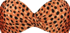 Leopard Spots Bandeau Bikinitop