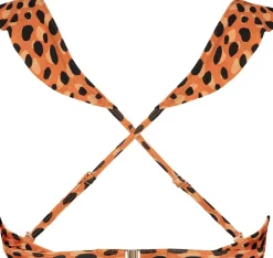 Leopard Spots Ruffle Bikinitop