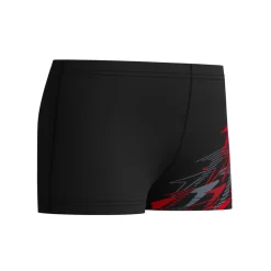 MEDLEY LOGO AQUASHORT BLK/RED