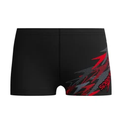 MEDLEY LOGO AQUASHORT BLK/RED