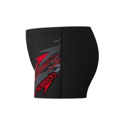 MEDLEY LOGO AQUASHORT BLK/RED
