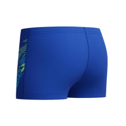 MEDLEY LOGO AQUASHORT BLU/LTGRN