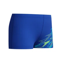 MEDLEY LOGO AQUASHORT BLU/LTGRN