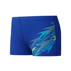MEDLEY LOGO AQUASHORT BLU/LTGRN