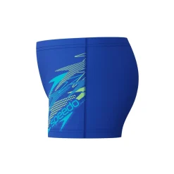 MEDLEY LOGO AQUASHORT BLU/LTGRN