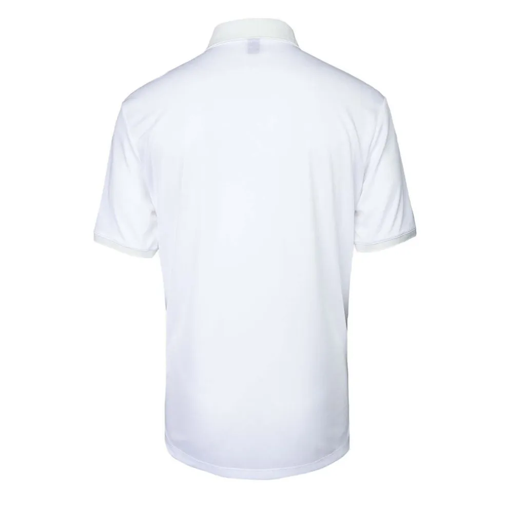 men pique polo