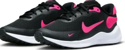 NIKE REVOLUTION 7 (GS), BLACK/HYPER PINK-WHITE, 4.5