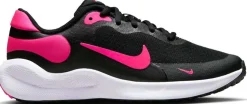 NIKE REVOLUTION 7 (GS), BLACK/HYPER PINK-WHITE, 4.5