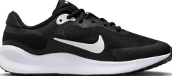 NIKE REVOLUTION 7 (GS), BLACK/HYPER PINK-WHITE, 4.5