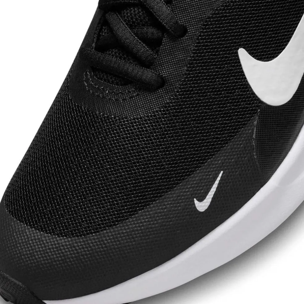 NIKE REVOLUTION 7 (GS), BLACK/HYPER PINK-WHITE, 4.5