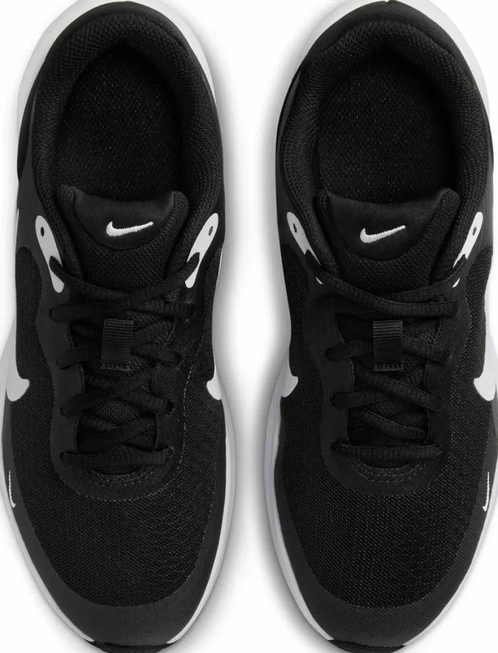 NIKE REVOLUTION 7 (GS), BLACK/HYPER PINK-WHITE, 4.5