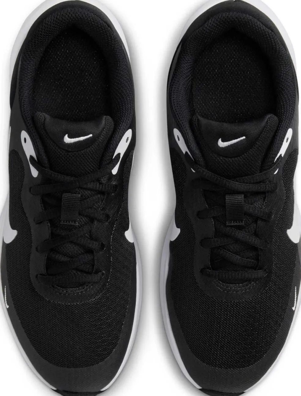 NIKE REVOLUTION 7 (GS), BLACK/HYPER PINK-WHITE, 4.5