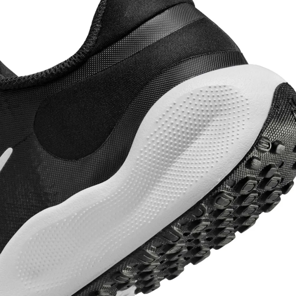 NIKE REVOLUTION 7 (GS), BLACK/HYPER PINK-WHITE, 4.5