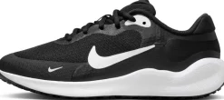NIKE REVOLUTION 7 (GS), BLACK/HYPER PINK-WHITE, 4.5