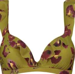 Painted Animal Ruffle Bikinitop