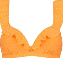 Painted Animal Ruffle Bikinitop