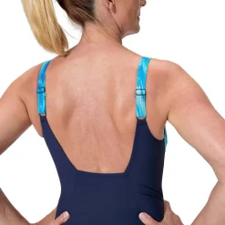 PRINT CONTOUR ECLIPSE 1PC NVY/LTBLU