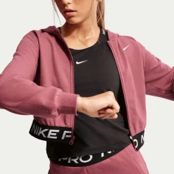 pro fleece big kids' Dri-FIT hoodie met rits