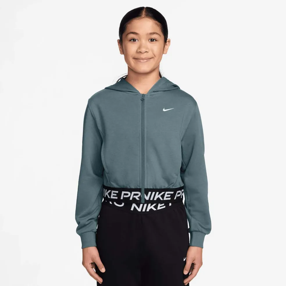 pro fleece big kids' Dri-FIT hoodie met rits