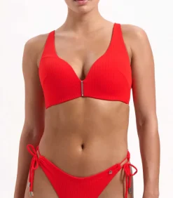 Push Up Fiery Red bikinitop