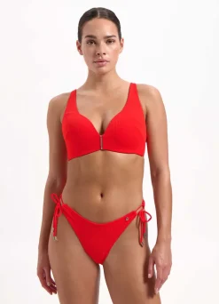 Push Up Fiery Red bikinitop