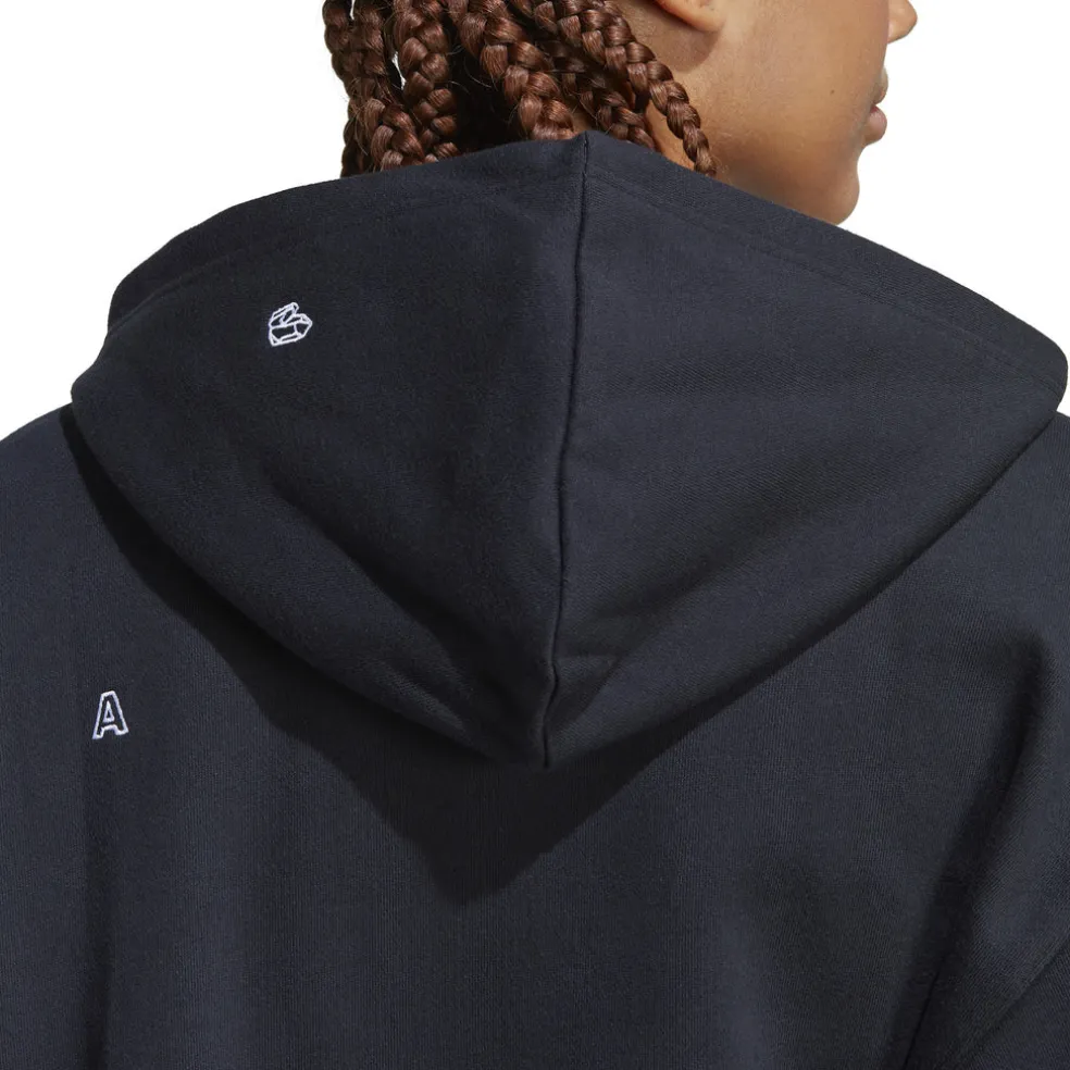 Relaxed Hoodie met op Healing Crystals geïnspireerde Graphics