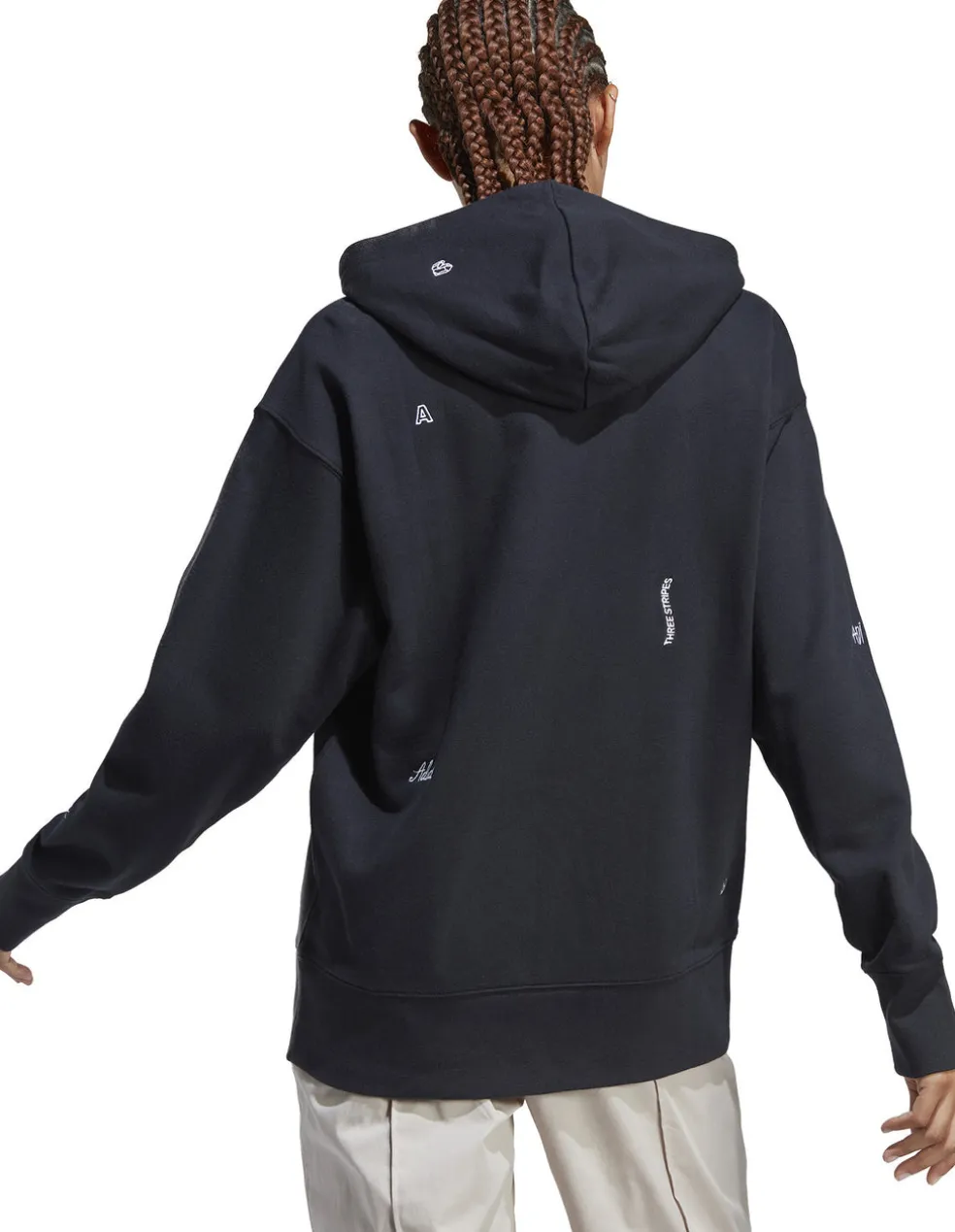 Relaxed Hoodie met op Healing Crystals geïnspireerde Graphics