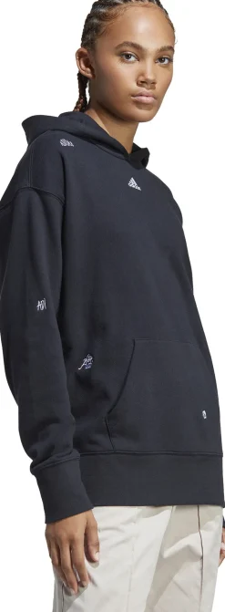 Relaxed Hoodie met op Healing Crystals geïnspireerde Graphics