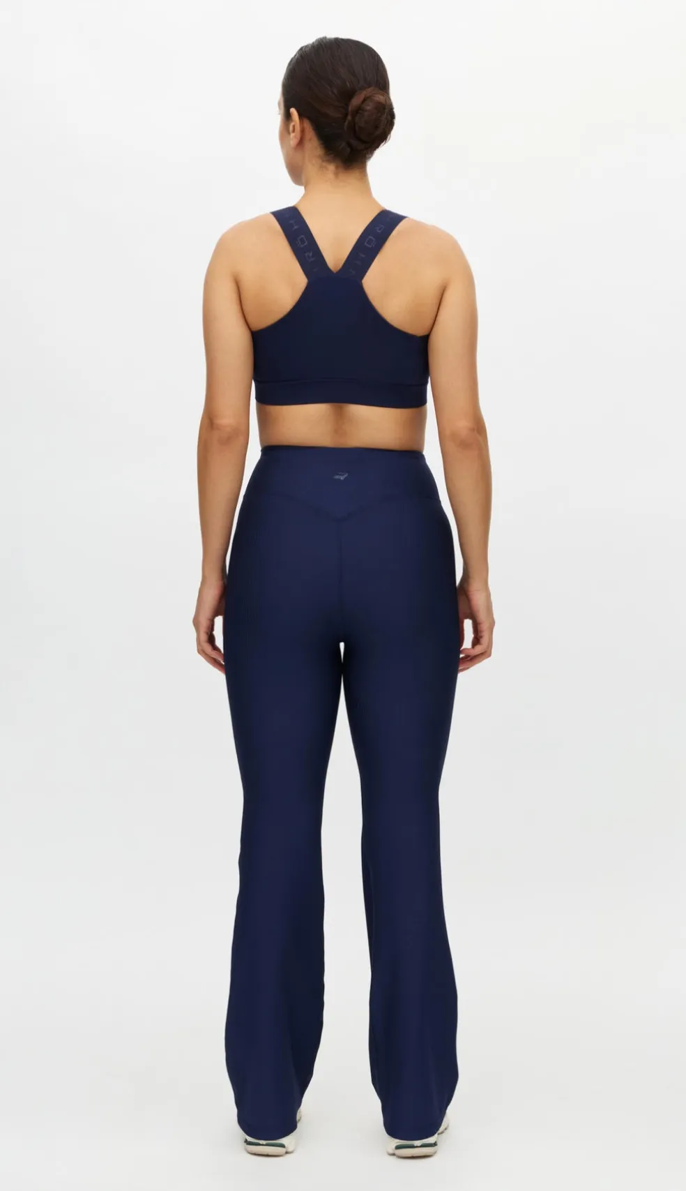 Ribbed R Flare High Waist Tight