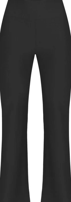 Ribbed R Flare High Waist Tight
