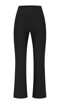 Ribbed R Flare High Waist Tight