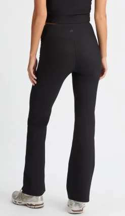 Ribbed R Flare High Waist Tight