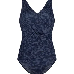 Sift Cup V-neck Zebra Stripe Blue badpak