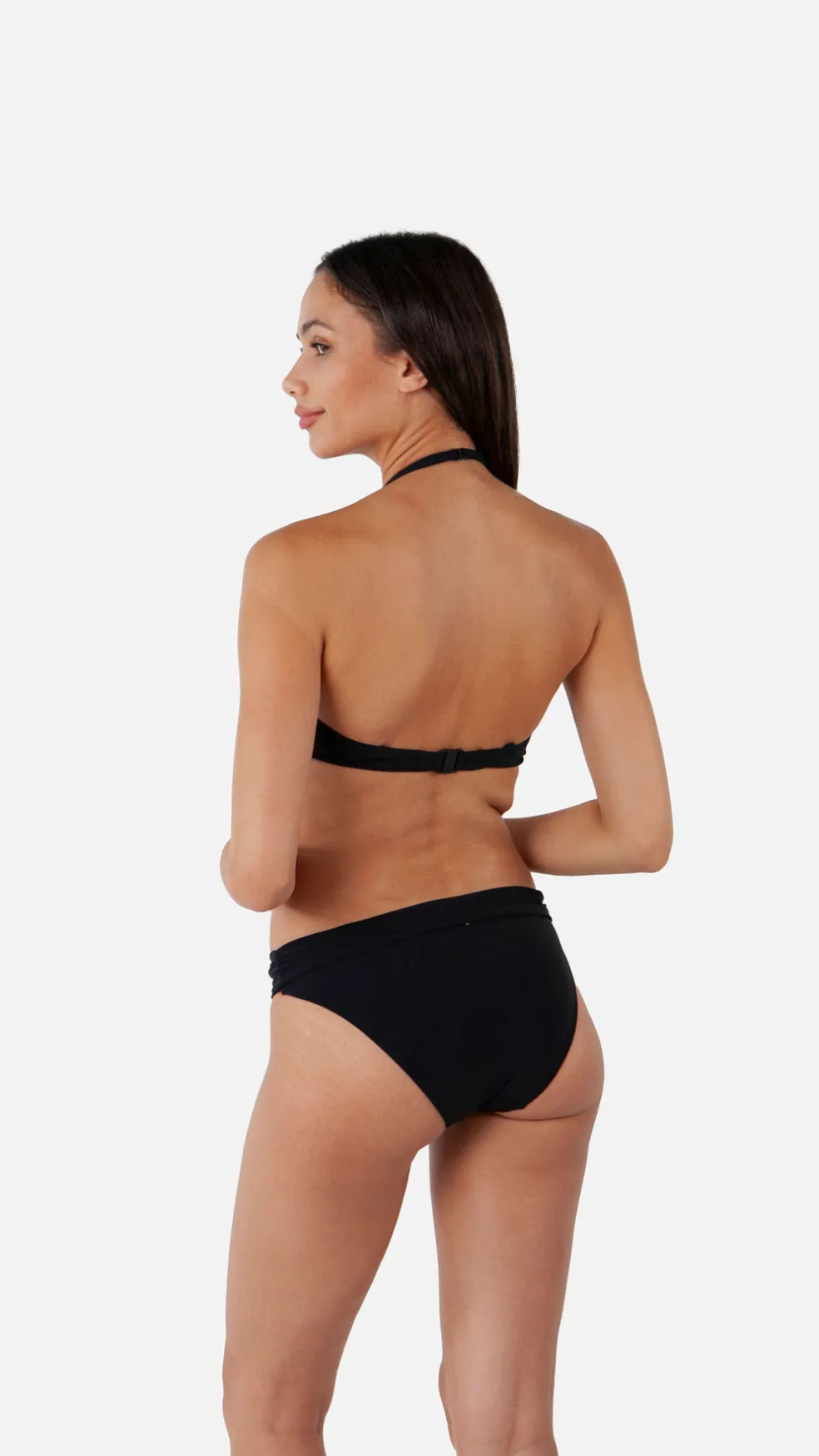 Solid High Waist bikinibroekje