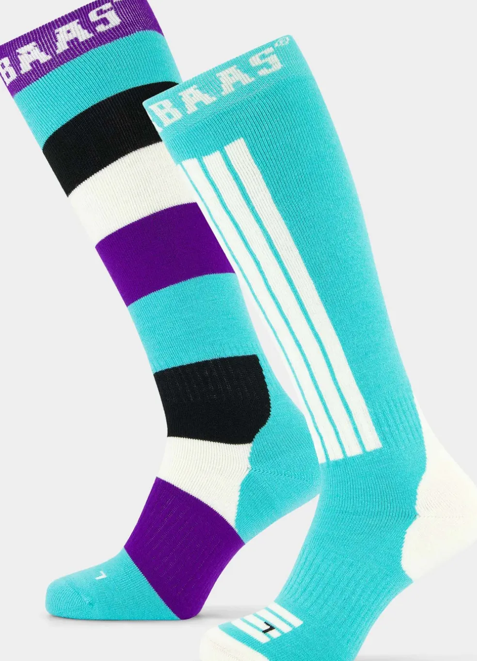 Striped 2-pack skisokken