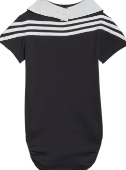 3-Stripes baby romper met slab