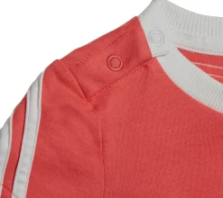 3-Stripes baby romper met slab